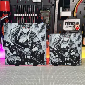 Girl Anime Soviet Sniper – Hueforge – 4 Colors