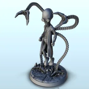 Alien Dr Octopus with glasses and claws (21) (+ pre-supporte
