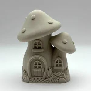 Dual Mushroom Fairy House