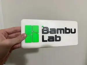 Bambu Labs Sign, No AMS!