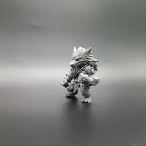 Beast Gladiator - Chibi Fantasy Werewolf Warrior