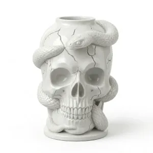 skull vase