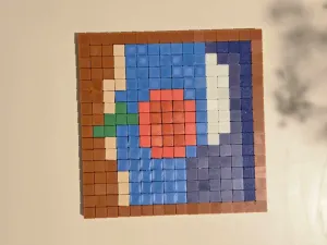 Minecraft 'Meditative' Voxel Painting - 16x16 Mosaic Kit
