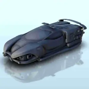SF police flying car 9 - sci-fi science fiction future 40k l