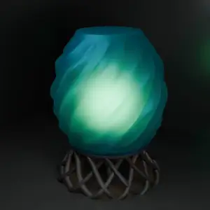 TwistGlow Table Lamp – Snap Fit E27 Light
