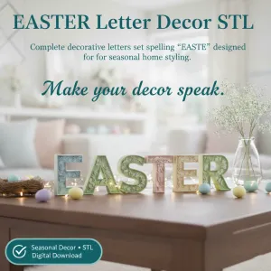 Easter Letter Set - Spring Shelf Decor