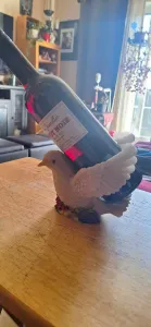 dove decoration wine holder