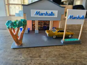 Marshalls US Store - Diorama 1-64 scale
