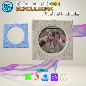 Victorian Scrollwork Photo Frame – 127mm (5"x5")
