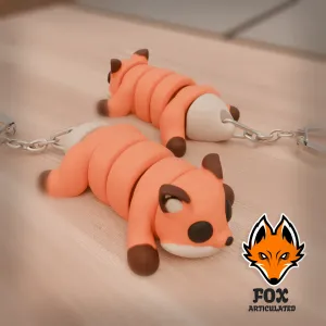 ARTICULATED FOX KEYCHAIN