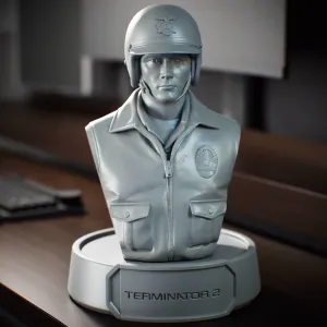Terminator 2 - T1000 Bust Motorized police - Terminator 2
