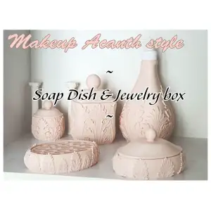 Soap dish and Jewelry box (Acanth style)