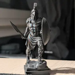 detailed spartan warrior