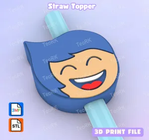 Straw Topper Joy - Inside Out