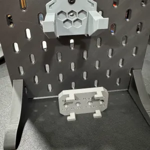 Base plate for Ikea Skadis for modular tool holder system