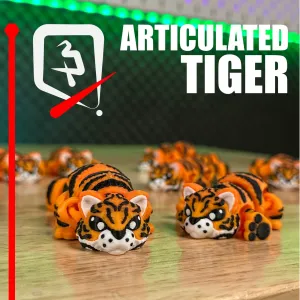 Articulated Tiger - Small paws, big roar.