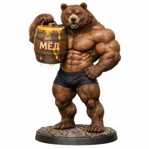 медведь с мёдом1