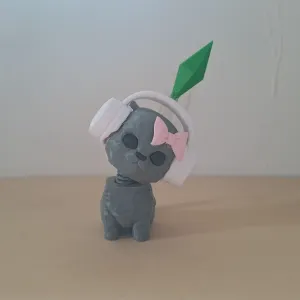 cat bubble head model