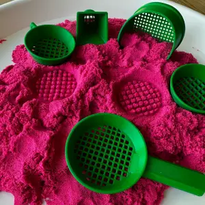 Set of Sieves with different for Children's Sensory Play