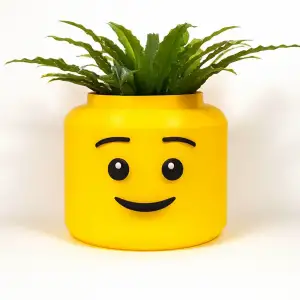LEGO Head Planter Pot