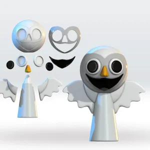 Owl 99 Nights in the Forest Multipart STL 3D Mode, 3mf