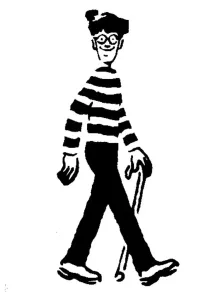 Where's Wally stencil