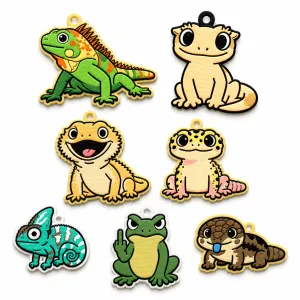 Cute Reptile & Amphibian Keychain Collection