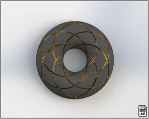 Rodin Coil Torus STL 160mm x 56mm Diameter Coil | 2x6 TURNS