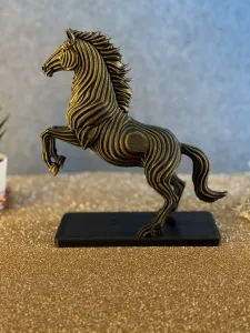 MAJESTIC STALLION 🐎 | Topographic Art Sculpture