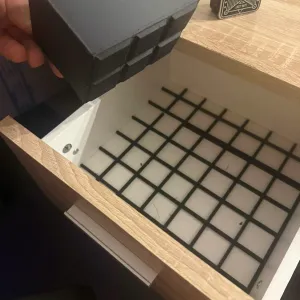 xGrid drawer sorting grid with box. Siatka do szuflady