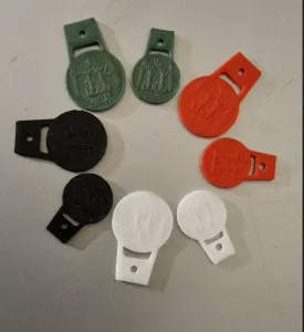 Shopping Trolley Tokens - Two Sizes (Larger and Smaller)