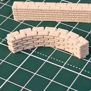 Modular Brick Wall Set - 9 variants for 1¼ inch tiles