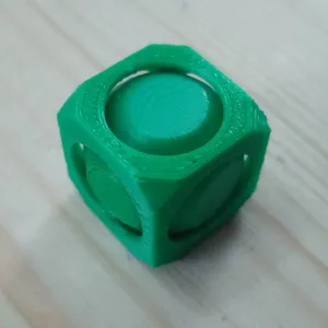 Rotating Sphere inside Cube