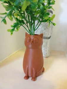 🐱 Whisker Bloom Cat vase