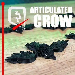 Articulated Crow — A Winged Creature of Shadows