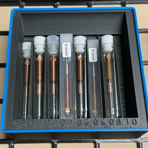 Gridfinity 3x3 Bin for K1 and K2 Series Unicorn Nozzles