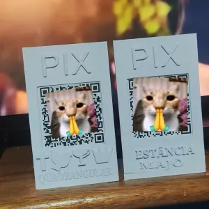 plaquinha pix personalizável simples