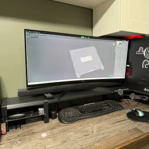 Desk stand to raise your monitor and desktop about 6 inches