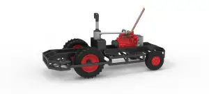 Chassis of Racing Combine Harvester Scale 1:25