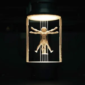 The Suspended Vitruvian Man