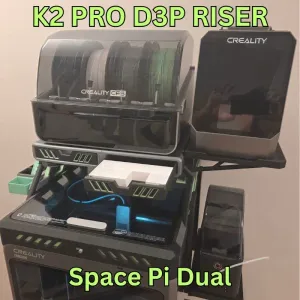 Dual Space Pi extension shelf for the K2 PRO D3P riser