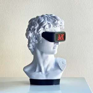 DAVID BUST TABLE CLOCK
