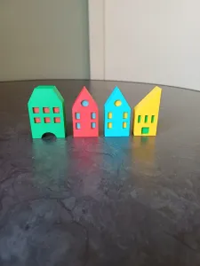 Modern Mini House Set – Colorful Buildings