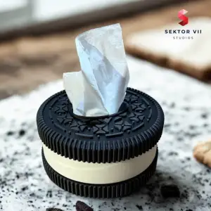 TISSUE BOX / COOKIE DESIGN / EASY TO RINT / TISSUE DISPENSER