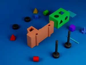 Interactive Montessori Shape Sorter Tipper Truck | Modular