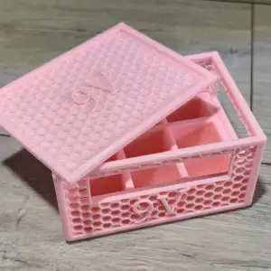 BiG box with lid for 9 9V batteries
