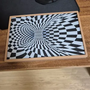 crazy print with frame