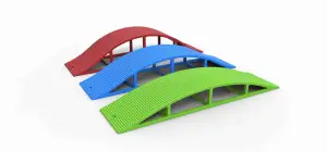 Cross Axle Bridge for diecast RC cars Scale 1:10