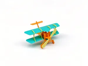 Assembly model airplane toy ornament