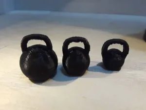 Kettlebell set (1:18 scale)